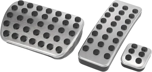 X AUTOHAUX 3 piezas de coche antideslizante freno gas pedal pastillas acero inoxidable acelerador pedal cubiertas para Mercedes-Benz
