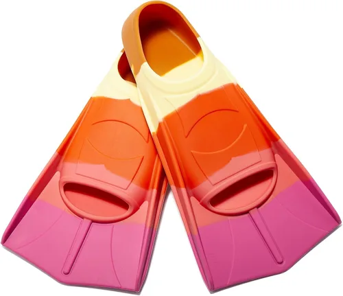 Miniatura 17 de Aletas de natación para niños, aletas cortas para niños y jóvenes, aletas de natación para entrenamiento de natación para niños, niñas, niños