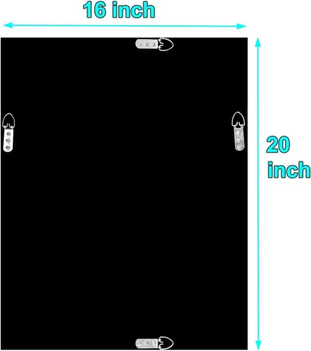 Miniatura 7 de QMDECOR Espejo de Pared Decorativo Rectangular Brillante para Decoración del Hogar con Decoración de Diamante Crush de Cristal Plateado