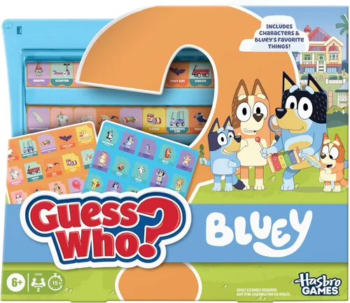 Hasbro Gaming Juego de edición Bluey | Personajes y objetos Bluey | Divertidos juegos de mesa para niños para familias | 2 jugadores | 15 minutos |