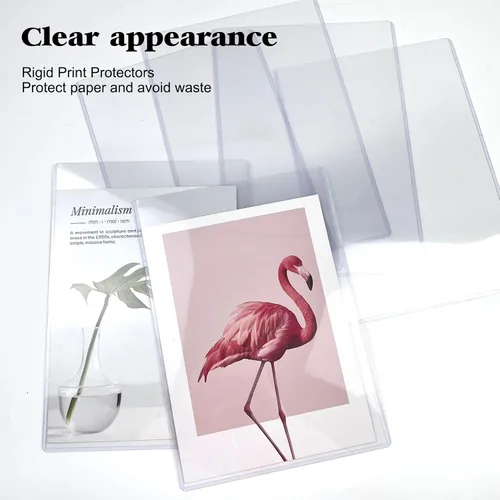 Miniatura 4 de Protectores de hojas de plástico duro de 8.5" x 11", protectores rígidos transparentes impermeables, fundas de plástico para papel y fotos