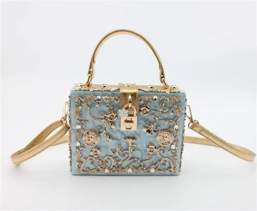 Miniatura 3 de Tngan Bolso cuadrado acrílico de la caja del embrague de la noche de las mujeres con el bolso del hombro del bolso del bolso