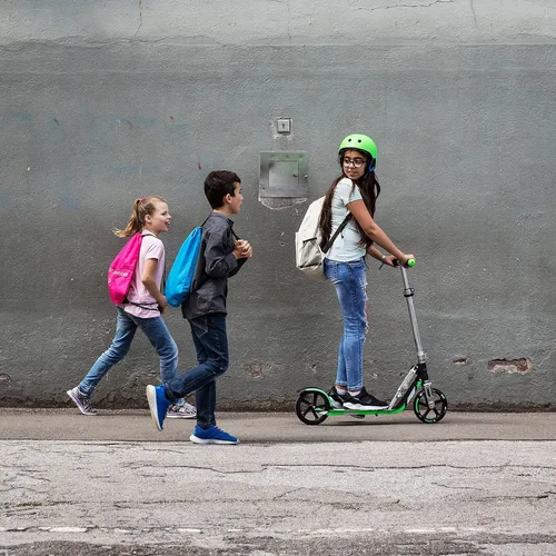 Miniatura 6 de Scooter para adultos – Plegable, altura ajustable, ruedas grandes, marco ligero de aluminio Adecuado para adolescentes mayores de 12 años Límite
