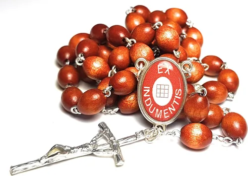 Miniatura 4 de Rosario Santo Padre Pio Pietrelcina Stigmata Forgione Capuchino Patrono de Defensa Civil Voluntarios Adolescentes Alivio del Estrés Italia Malta