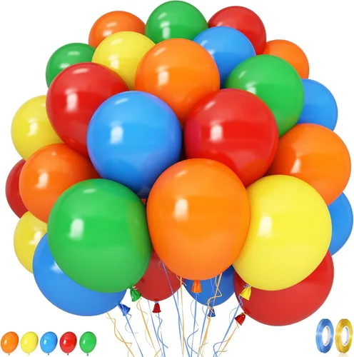 Miniatura 43 de Globos pastel, 12 pulgadas, 35 globos, látex rosa claro, azul, amarillo, blanco, multicolor, niños, graduación, Pascua, boda, fiesta arcoíris