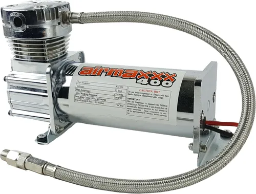 Miniatura 2 de Kit de compresor de aire Chrome 400 - Interruptor de presión de 90/120 PSI, kit de cableado, válvula de retención y manguera