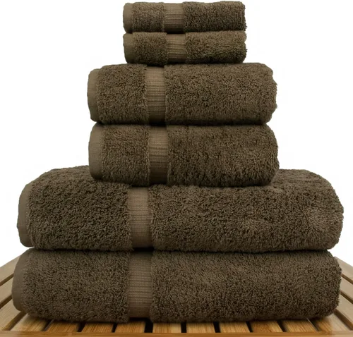 Miniatura 39 de Colección de calidad de hotel y spa, altamente absorbente y de secado rápido, 100% algodón turco, 750+ GSM, toallas ecológicas, toallas con borde