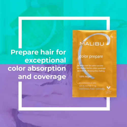 Miniatura 4 de Malibu C Color Prepare Wellness - Remedio para el cabello – Extiende la vitalidad del color del cabello y contrarresta la decoloración, la opacidad