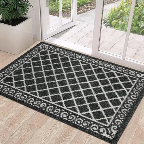 Miniatura 25 de HEBE Alfombra para Puerta Interior 20''x32'' Alfombras de Bienvenida Antideslizantes para Puerta Principal Alfombras Lavables para Zapatos Atrapa