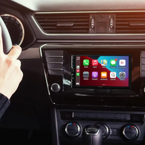Miniatura 9 de JENSEN J3CA7W-BUC 7 pulgadas certificado Apple CarPlay Android Auto con cable o inalámbrico Pantalla táctil doble DIN Radio estéreo para coche
