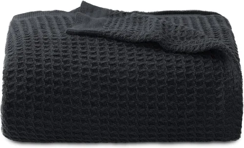 Miniatura 59 de Bedsure Gentlesoft - Manta de 100 % algodón, tamaño Twin XL, para dormitorio universitario, transpirable y suave, manta Twin de tejido waffle