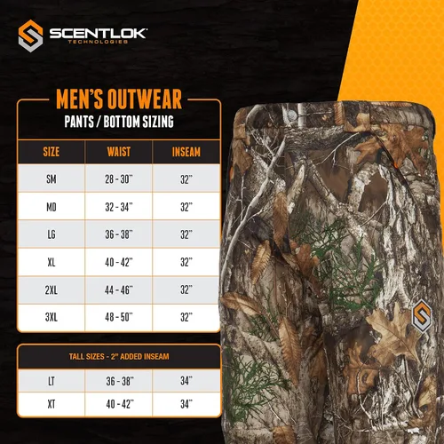 Miniatura 3 de ScentLok Pantalones de camuflaje impermeables de peso medio Vapour - Ropa de caza para hombre