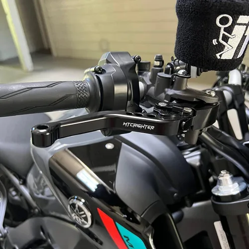 Miniatura 6 de Compatible with Yamaha Fazer FZ-1 FZ-8 FZ-6 FZ-6R FZS600 Short Brake Lever Clutch Lever, CNC Aluminum Alloy Made (Black)