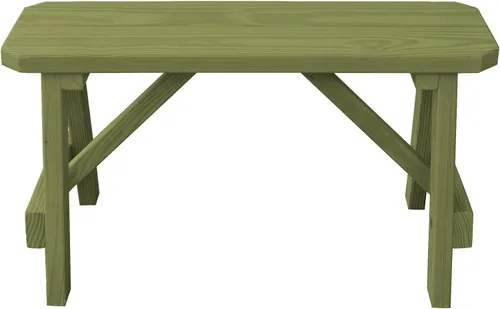 Miniatura 28 de Furniture Barn USA Banco tradicional de pino tratado a presión de 2 pies, tinte de cedro
