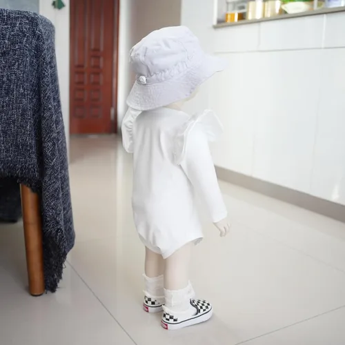 Miniatura 4 de Camisa con volantes de algodón de calidad para bebé niña