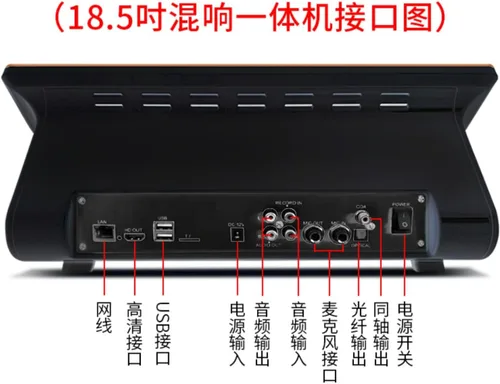 Miniatura 6 de inandonkod Nuevo Reproductor de Karaoke Chino 18.5 Pulgadas Todo en Uno, Pantalla Táctil LED Captativa Profesional, Micrófono Inalámbrico