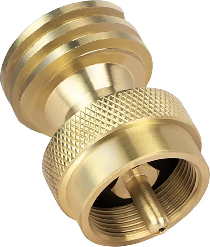 GASPRO Adaptador de tanque de propano de 1 libra, Convertidor de 20 lb a 1 libra, Conecte tanques de propano pequeños cuando se agotaron 20 libras,