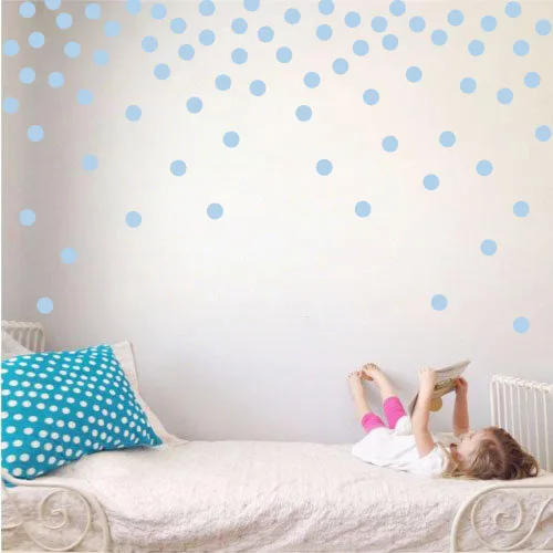 Miniatura 24 de Adhesivos decorativos de vinilo para pared, diseño de círculos de lunares, fácil de despegar y pegar, adhesivos decorativos extraíbles para Beige