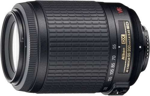 Nikon 55-200 mm f/4-5.6G ED-IF AF-S DX VR lente de reducción de vibración para cámaras F/DSLR (Reacondicionado)