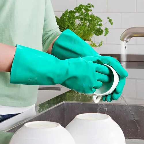 Miniatura 5 de ThxToms guantes de nitrilo para el hogar, resistentes al aceite, ácido, alcalinos y solventes