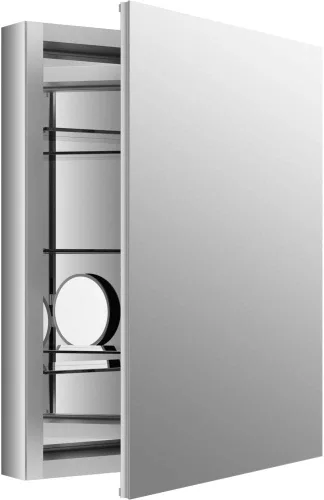 Miniatura 21 de KOHLER 99001-NA Verdera - Botiquín de baño de 15 pulgadas de ancho x 30 pulgadas de alto con espejo de aumento, gabinete de pared de baño empotrado