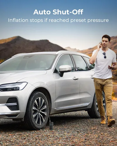 Miniatura 4 de SYNCWIRE Inflador de Neumáticos Compresor de Aire Portátil - Inflación 2X Más Rápida Bomba de Aire Inteligente para Neumáticos de Coche