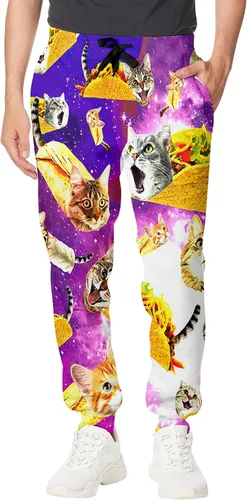 Novedosos pantalones deportivos unisex con gráficos 3D de novedad, pantalones deportivos holgados y frescos S-XXL