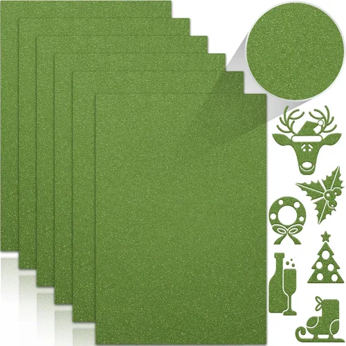 Miniatura 18 de 24 hojas de papel de cartulina con purpurina negra, A4, papel brillante premium para álbumes de recortes, proyectos de bricolaje, decoración