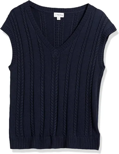 Miniatura 6 de The Drop Chaleco Frankie de corte holgado con cuello en V para mujer