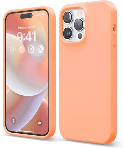 elago Funda compatible con iPhone 14 Pro Max, de silicona líquida, funda protectora de cuerpo completo, a prueba de golpes, delgada para teléfono,