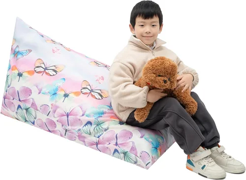 Miniatura 9 de LOLOMLO Funda para puf de almacenamiento de animales de peluche, 52 x 31 pulgadas, puf extra grande con cremallera YKK, sofá de asiento sentado