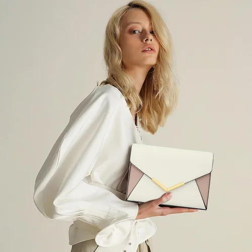 Miniatura 2 de KKXIU Elegante bolso de mano de piel sintética para mujer, bolso de mano plegable para fiesta, boda, baile de graduación