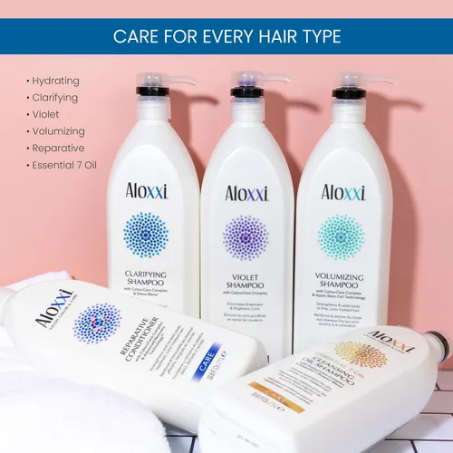 Miniatura 5 de ALOXXI Acondicionador desenredante sin enjuague para protección del color y manejabilidad, 10.1 onzas