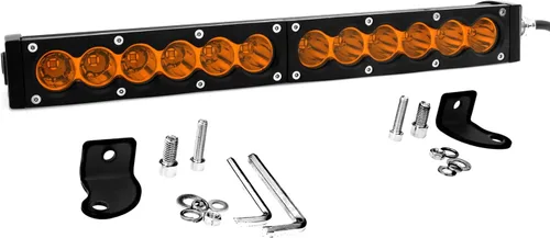 Miniatura 3 de AngelMa - Barra de luz LED de 13 pulgadas, haz de punto ámbar de una sola fila, 9000 lm, lámpara súper brillante para camioneta SUV, ATV, UTV