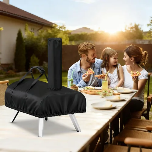 Miniatura 6 de Cubierta para horno de pizza para WOOCIT 12, TwoPone Accesorios impermeables para horno de pizza, cubierta de transporte para exterior