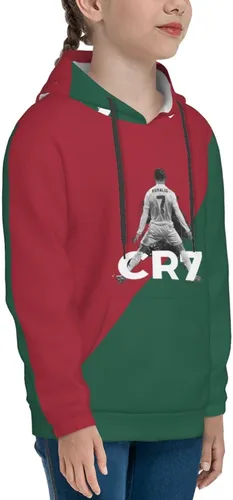 Miniatura 6 de Luja Dling Ronaldo #7 - Sudadera con capucha para adolescentes con bolsillo
