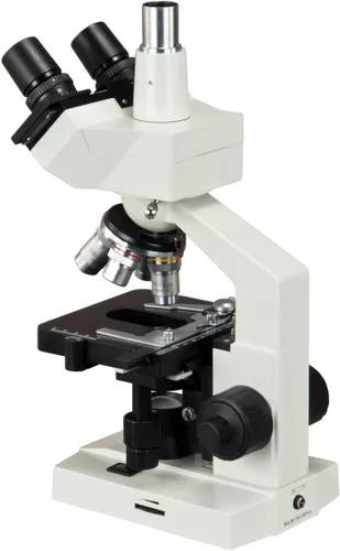 Miniatura 3 de OMAX Microscopio compuesto trinocular del laboratorio 40X-2500X LED con la etapa mecánica de la capa doble