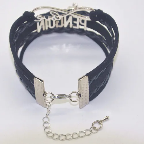 Miniatura 4 de Pulsera de pingüino Pulsera de piel con diseño de pingüino, regalo para mujeres, niñas, hombres, niños más populares con temática de pingüino