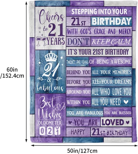 Miniatura 5 de Regalos de 30 cumpleaños para ella, regalos de 30 cumpleaños para mujeres y hombres, regalos de 30 años para mujeres, manta suave de 60 x 50