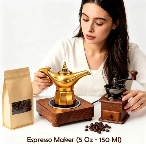 Miniatura 9 de Cafetera, olla moka para café italiano y cubano, cafetera Greca, cafeteras, 6 tazas de espresso