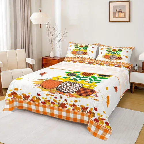 Miniatura 32 de Manfei Juego de sábanas de Feliz Navidad, tamaño individual, diseño rústico de pinos de dibujos animados, decoración de habitación de niños