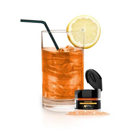 Miniatura 24 de Brew Glitter - Purpurina comestible para bebidas, cócteles, cerveza, adornar bebidas Certificado Kosher y Halal 100% comestible y de grado Azul