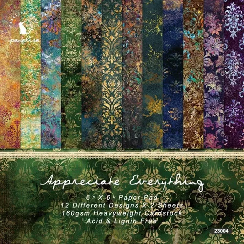 Álbum de recortes de puntos con tema de flores vintage, papel de álbum de recortes, papel para hacer tarjetas de felicitación, papel para