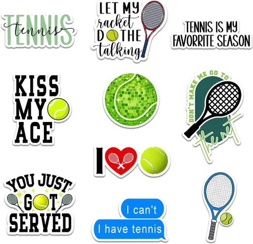 Miniatura 12 de Juego de calcomanías de tenis de pádel (10 unidades, 3 pulgadas), regalo para padres, amigos, hermanos, hermanas, jugadores de pádel, amantes