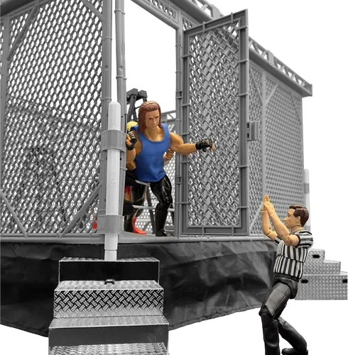 Miniatura 6 de Set de juego de jaula de acero para anillos de lucha de Figures Toy Company
