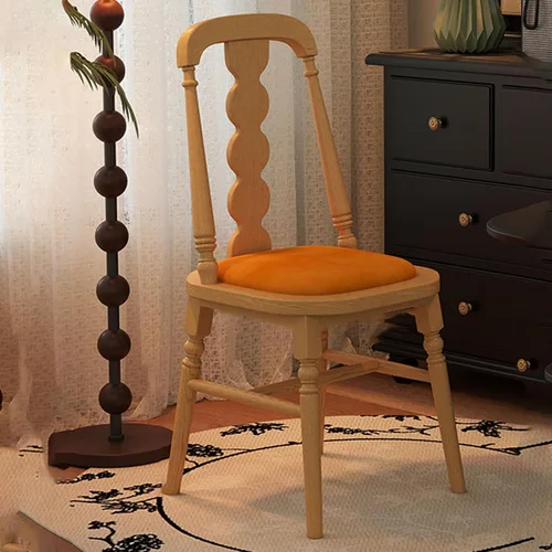 Miniatura 9 de Sillas de cocina tapizadas de madera maciza, sillas de comedor con marco de madera de fresno, silla de sala de estar para comedor, estudio, sala