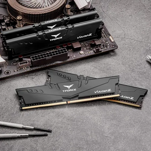 Miniatura 6 de TEAMGROUP T-Force Vulcan Z DDR4 16GB Kit (2x8GB) 3200MHz (PC4-25600) CL16 Módulo de memoria de escritorio Ram Negro TLZBD416G3200HC16FDC01