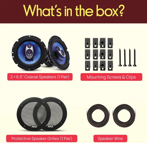 Miniatura 3 de Pyle 6.5" Three-Way Sound Speaker System - 180 W RMS/360W Power Handling w/ 4 Ohm Impedance and 3/4'' Piezo Tweeter for Car Component Stereo, Round