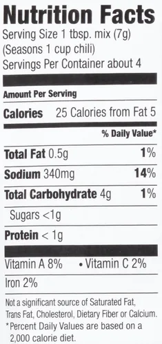 Miniatura 2 de McCormick Mezcla de Condimentos para Chile Sin Gluten, 1 oz (Paquete de 12)