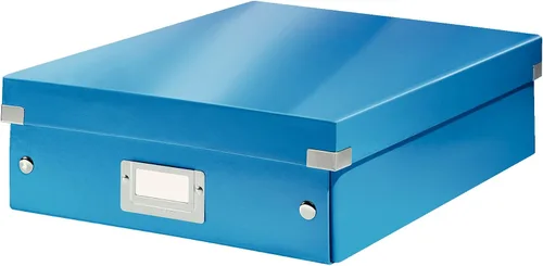 Miniatura 37 de Leitz Caja de almacenamiento A5, rango de clic y tienda 60430001 - Caja de almacenamiento pequeña, blanca A5 Azul (Ice Blue)